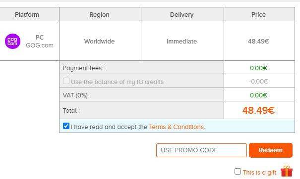 Order summary page will show any potential fees associated with the order, option to apply discount code, send order as gift, etc.