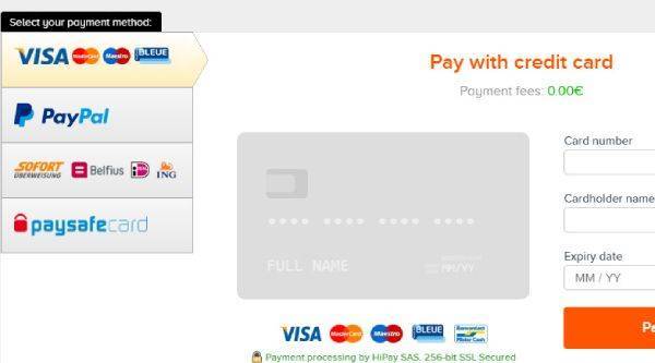 There are several payment gateway options when paying on Instant Gaming including credit card, Paypal, etc.