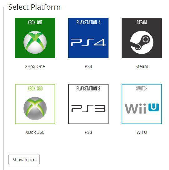 Selecting platfrom when selling on Gameflip.
